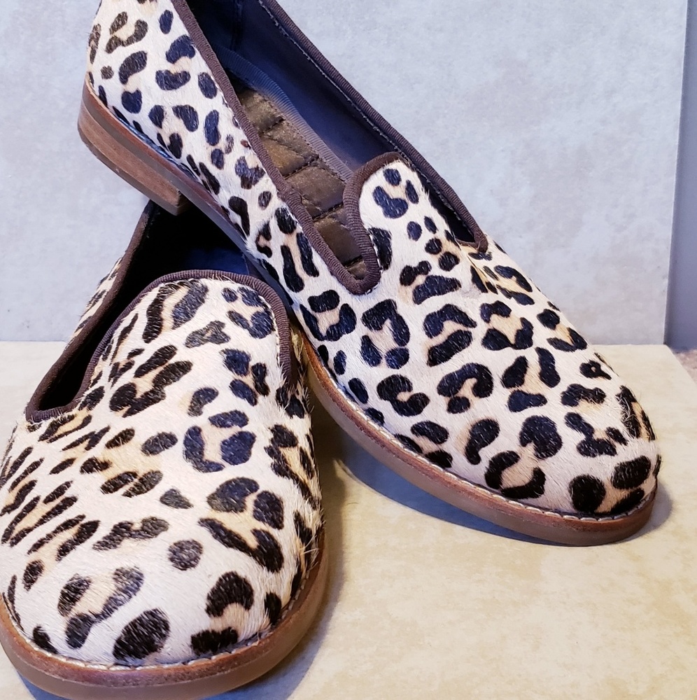 Sperry Leopard Loafer Flats